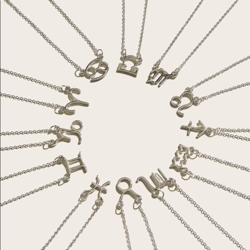 3/$30 🤍 Horoscope Zodiac Sign Necklace